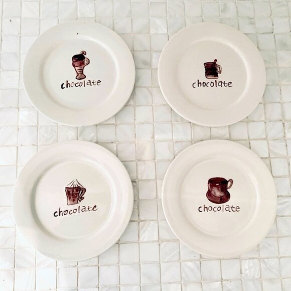 Pai Chocolate 3D Desert Appetizer Plates Set 4 - Picture 4 of 14